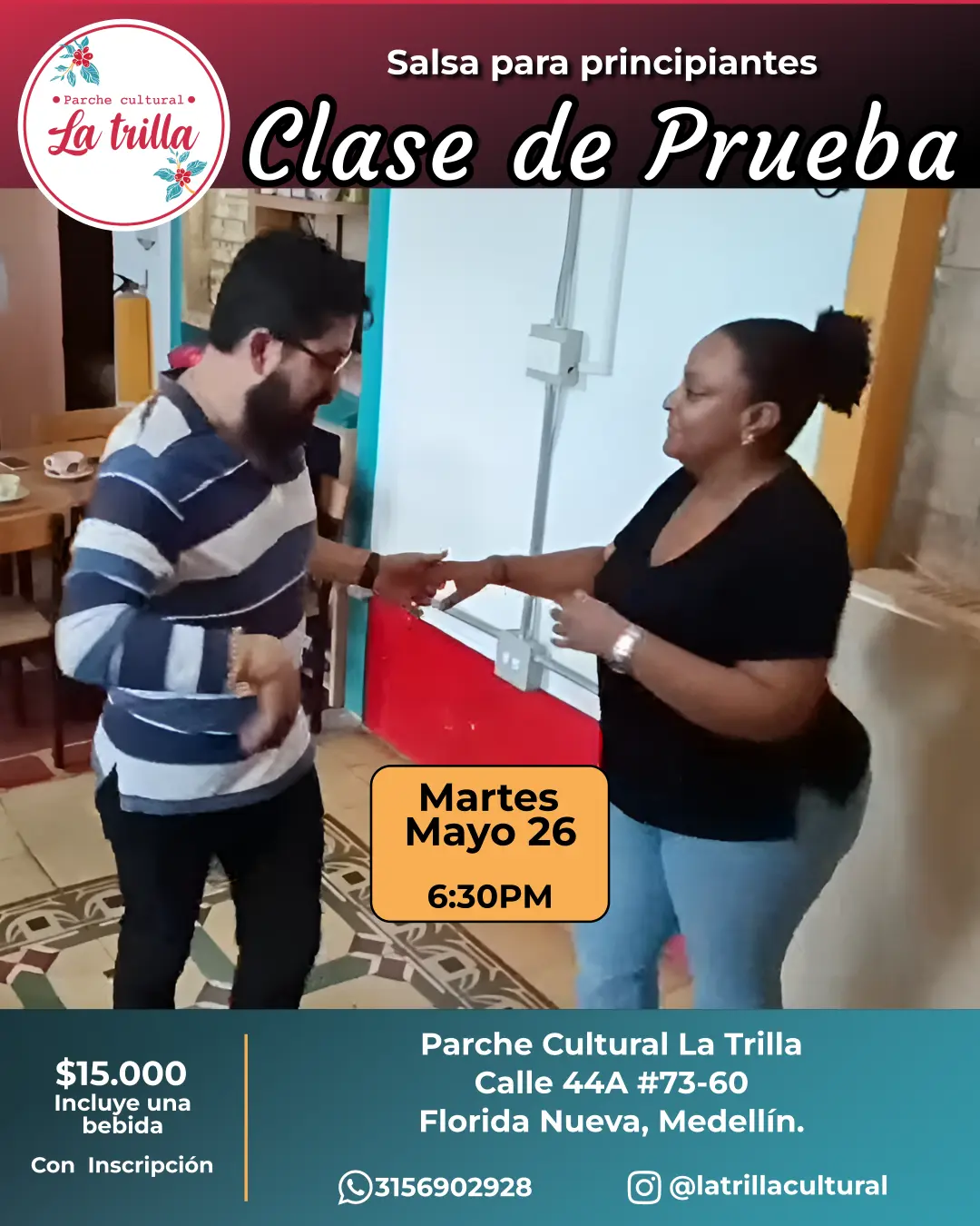 Clase de prueba, salsa para principiantes