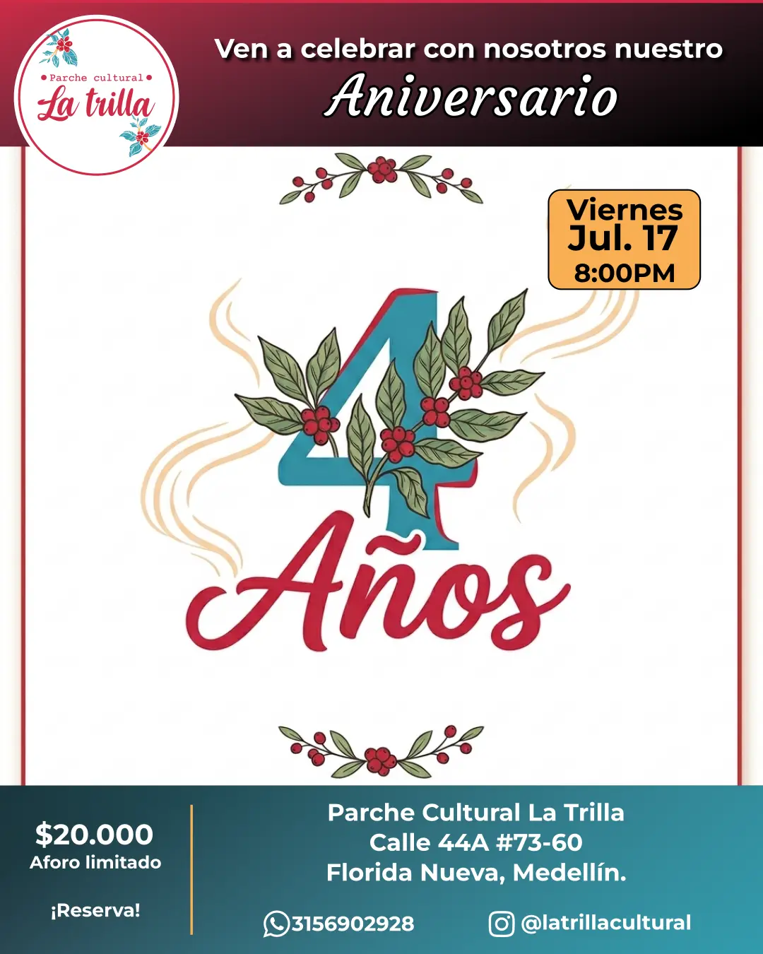 Aniversario 4 Años, La Trilla
