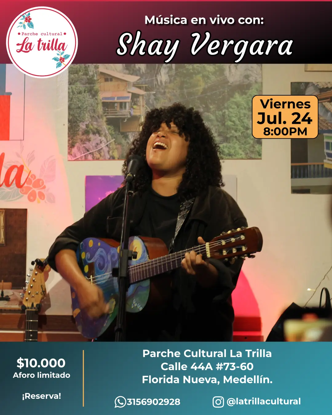 Música en vivo con Shay Vergara