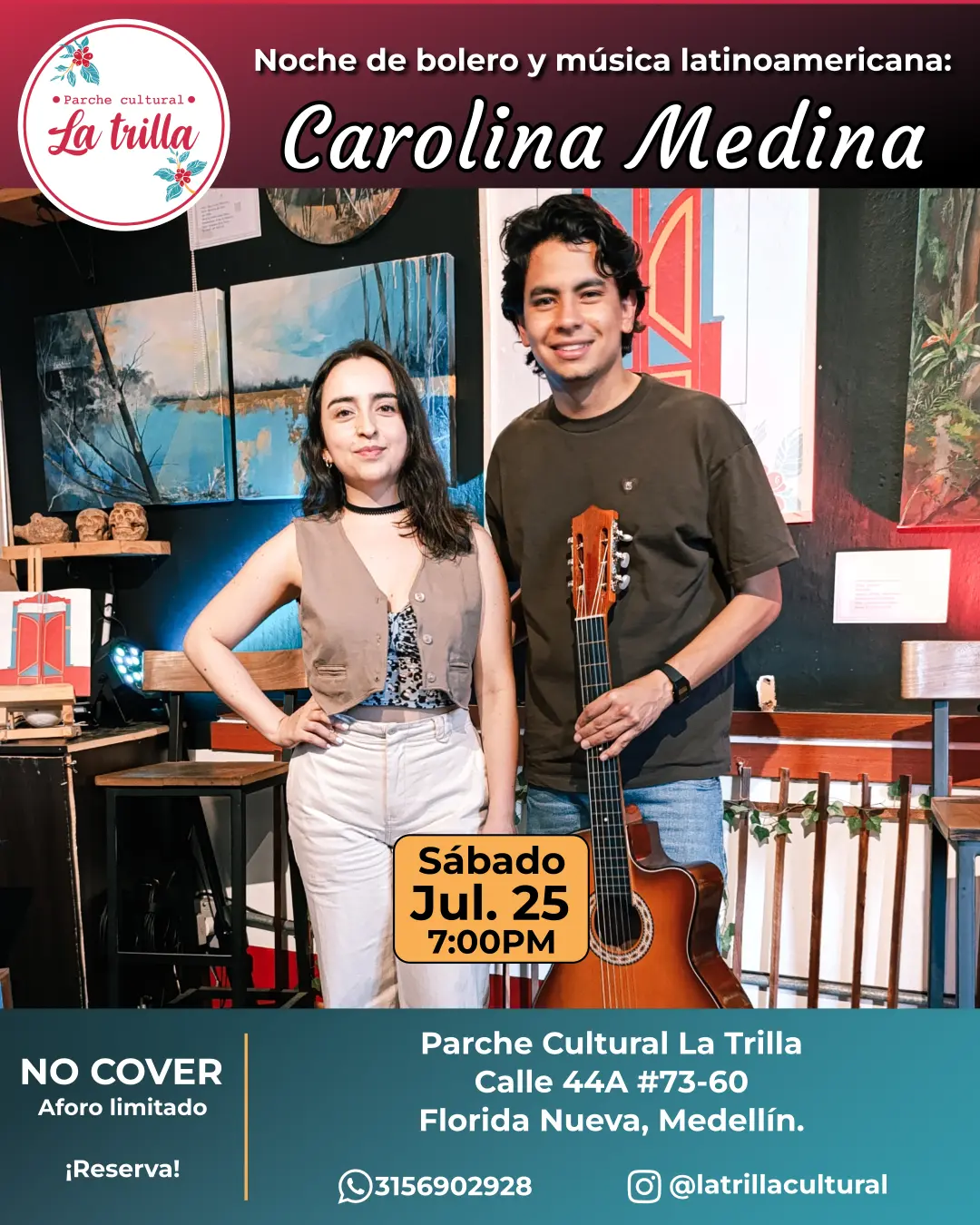 Carolina Medina, Noche de bolero y música latinoamericana