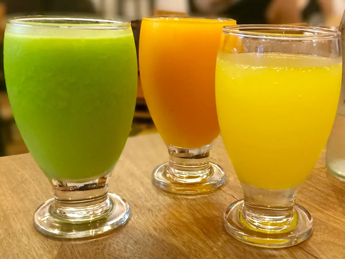 Jugos en agua