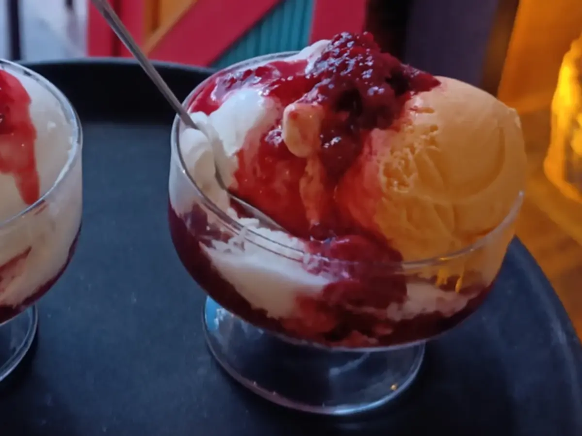 Vasito con helado