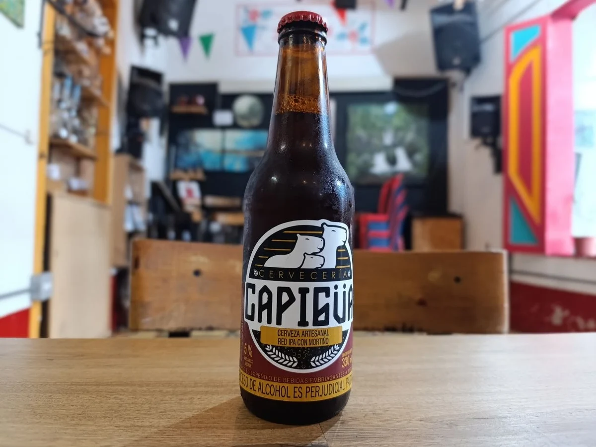 Capigua Red IPA con Mortiño